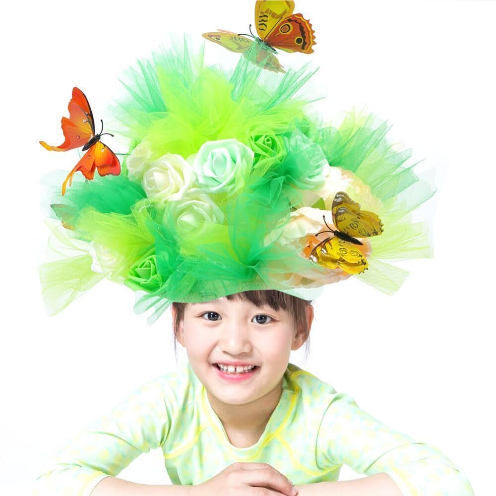 2853 Easter Bonnet Kit DIY Hat Kit Handmade Crafts Party Hats for Children